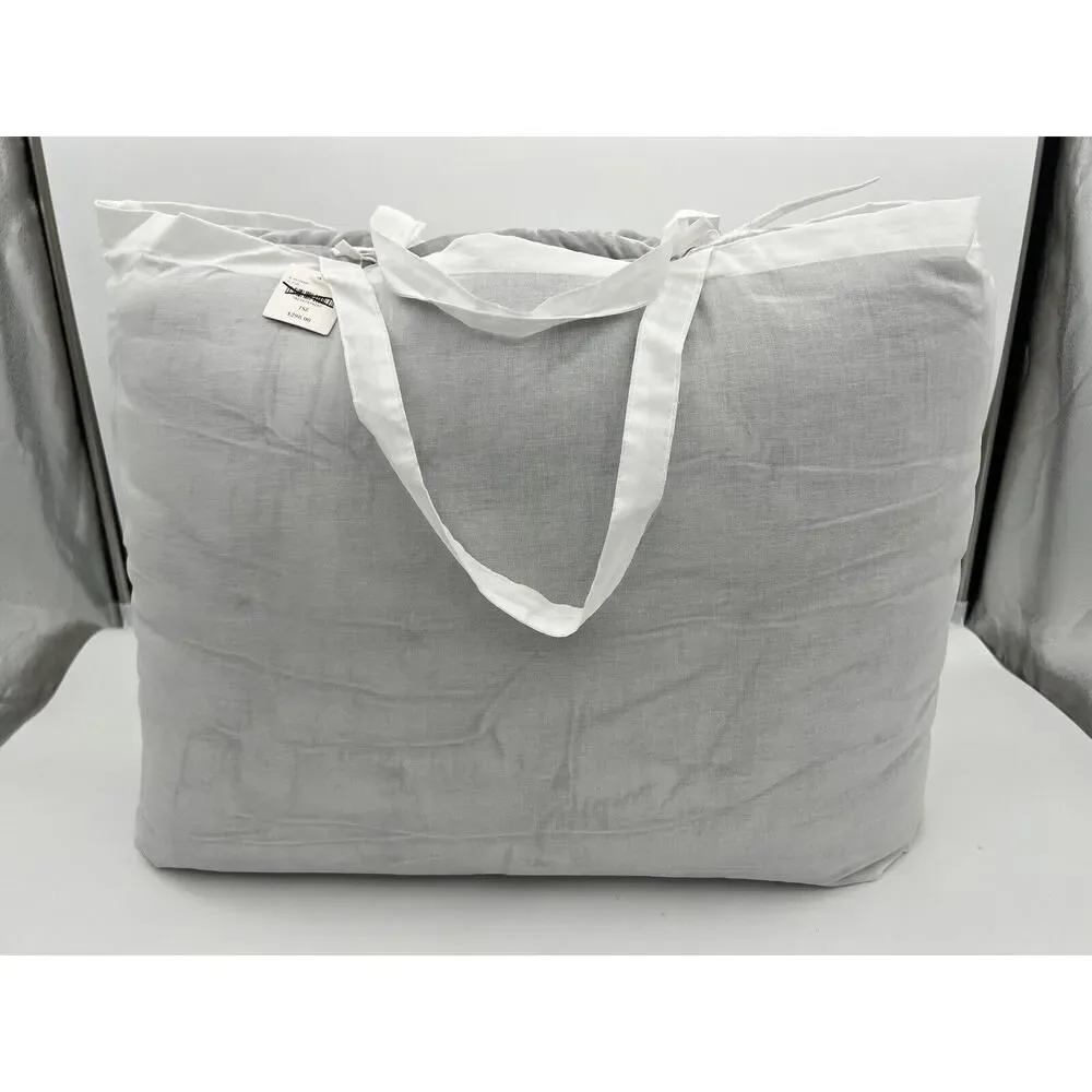 Anthropologie Velvet Emery Quilt Queen Size Embroidered Silver